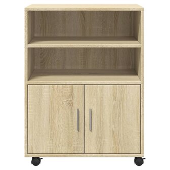 Rolkast 60x48x81 cm bewerkt hout sonoma eikenkleurig
