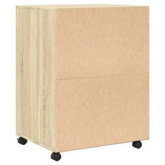 Rolkast 60x48x81 cm bewerkt hout sonoma eikenkleurig