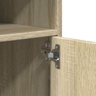 Rolkast 60x48x81 cm bewerkt hout sonoma eikenkleurig