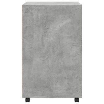 Rolkast 60x48x81 cm bewerkt hout betongrijs