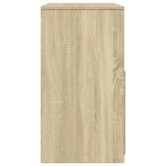 Kaptafel met krukje 60x40x113,5 cm sonoma eikenkleurig