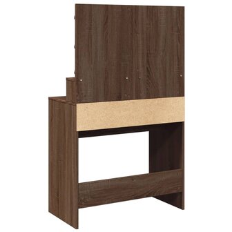 Kaptafel met LED 80x41x134,5 cm bruin eikenkleurig