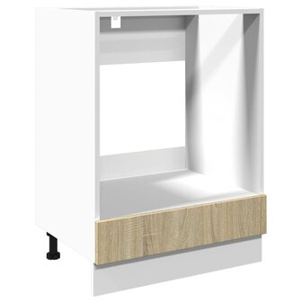 Ovenkast 60x46x81,5 cm spaanplaat sonoma eikenkleurig
