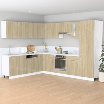 Ovenkast 60x46x81,5 cm spaanplaat sonoma eikenkleurig
