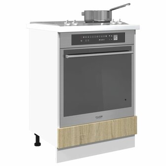 Ovenkast 60x46x81,5 cm spaanplaat sonoma eikenkleurig