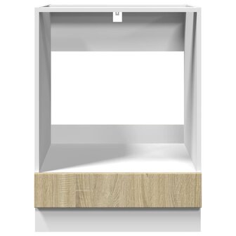 Ovenkast 60x46x81,5 cm spaanplaat sonoma eikenkleurig