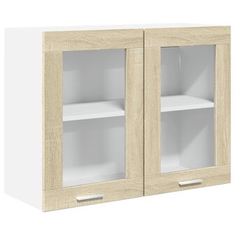 8-delige Keukenkastenset bewerkt hout sonoma eikenkleurig