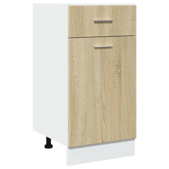 8-delige Keukenkastenset bewerkt hout sonoma eikenkleurig