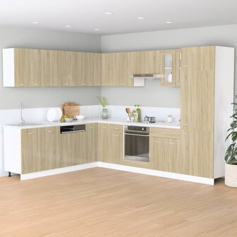 Wandkasten 2 st 50x31x60 cm bewerkt hout sonoma eikenkleurig