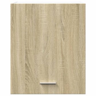 Wandkasten 2 st 50x31x60 cm bewerkt hout sonoma eikenkleurig