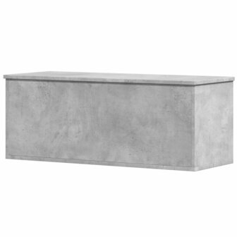 Opbergbox 90x35x35 cm bewerkt hout betongrijs