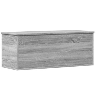 Opbergbox 90x35x35 cm bewerkt hout grijs sonoma eikenkleurig