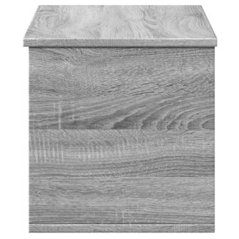 Opbergbox 90x35x35 cm bewerkt hout grijs sonoma eikenkleurig