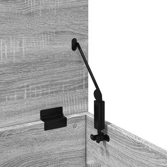 Opbergbox 90x35x35 cm bewerkt hout grijs sonoma eikenkleurig