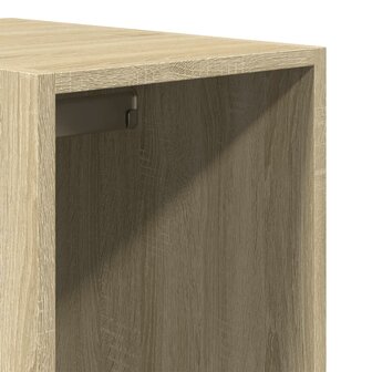 Kledingkast 30x50x200 cm bewerkt hout sonoma eikenkleurig