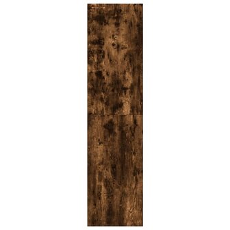 Kledingkast 30x50x200 cm bewerkt hout gerookt eikenkleurig