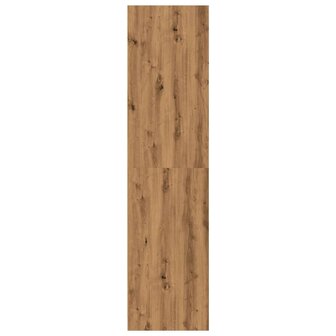 Kledingkast 30x50x200 cm bewerkt hout artisanaal eikenkleur