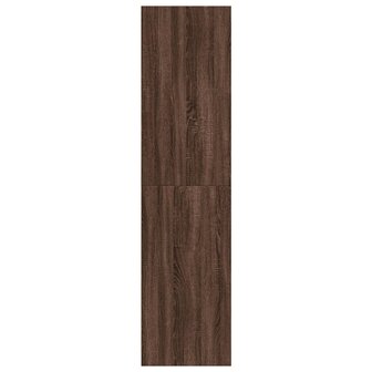 Kledingkast 30x50x200 cm bewerkt hout bruin eikenkleur