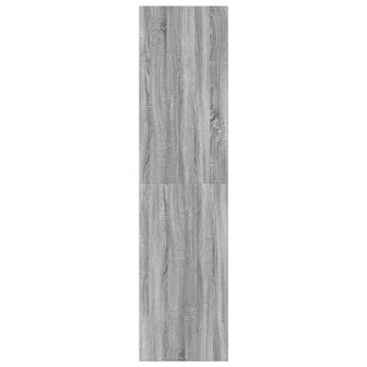 Kledingkast 30x50x200 cm bewerkt hout grijs sonoma eikenkleur