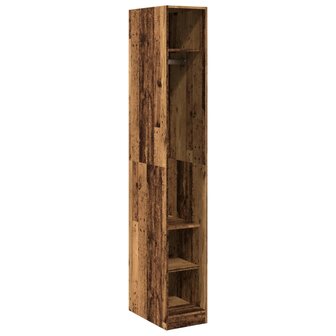 Kledingkast 30x50x200 cm bewerkt hout oud hout