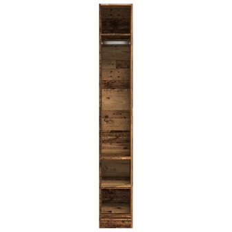 Kledingkast 30x50x200 cm bewerkt hout oud hout