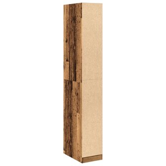 Kledingkast 30x50x200 cm bewerkt hout oud hout