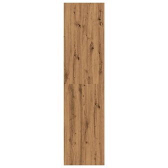 Kledingkast 30x50x200 cm bewerkt hout artisanaal eikenkleur