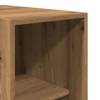 Kledingkast 30x50x200 cm bewerkt hout artisanaal eikenkleur