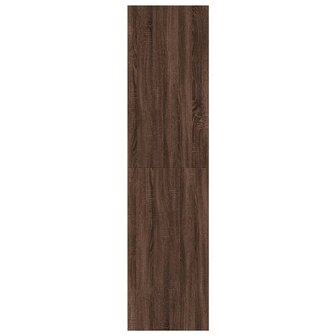 Kledingkast 30x50x200 cm bewerkt hout bruin eikenkleur