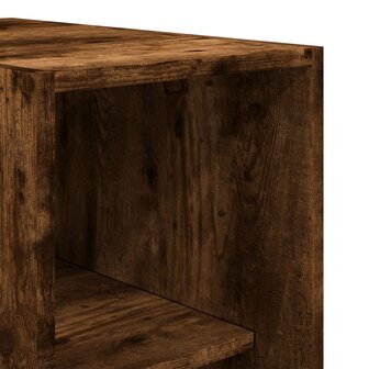 Kledingkast 30x50x200 cm bewerkt hout gerookt eikenkleurig