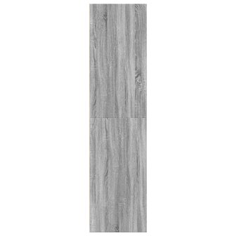 Kledingkast 30x50x200 cm bewerkt hout grijs sonoma eikenkleur