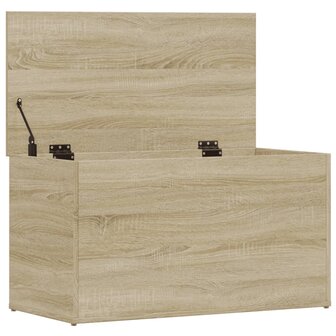Opbergkist 84x42x46 cm bewerkt hout sonoma eikenkleurig