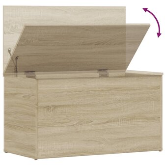 Opbergkist 84x42x46 cm bewerkt hout sonoma eikenkleurig