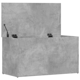 Opbergkist 84x42x46 cm bewerkt hout betongrijs