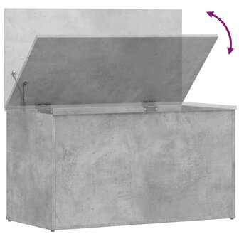 Opbergkist 84x42x46 cm bewerkt hout betongrijs