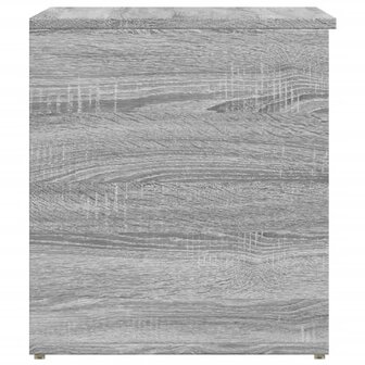 Opbergkist 84x42x46 cm bewerkt hout grijs sonoma eikenkleurig