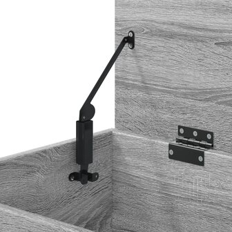 Opbergkist 84x42x46 cm bewerkt hout grijs sonoma eikenkleurig