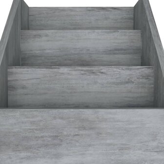 Kindertijdschriftenrek 71x30x78,5 cm bewerkt hout betongrijs