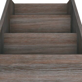 Kindertijdschriftenrek 71x30x78,5 cm hout grijs en eikenkleur