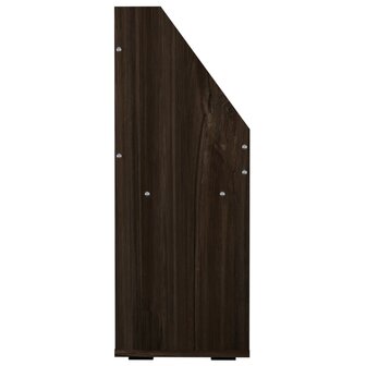 Kindertijdschriftenrek 71x30x78,5 cm bewerkt hout gerookt eiken