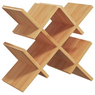 Wijnrek voor 5 flessen 41x15x25 cm bamboe