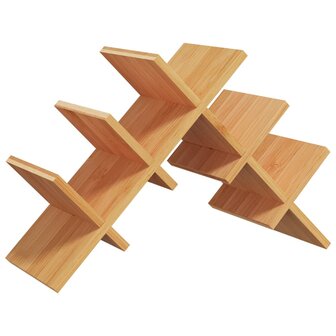 Wijnrek voor 5 flessen 41x15x25 cm bamboe