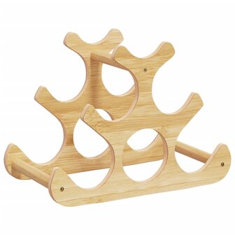 Wijnrek voor 6 flessen 35x18x25,5 cm bamboe