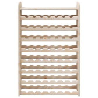 Wijnrek met bovenblad 72,5x25x111,5 cm massief grenenhout