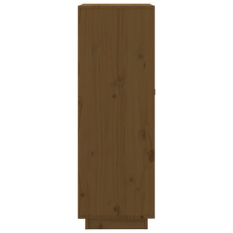 Wijnkast 45x34x100 cm massief grenenhout honingbruin