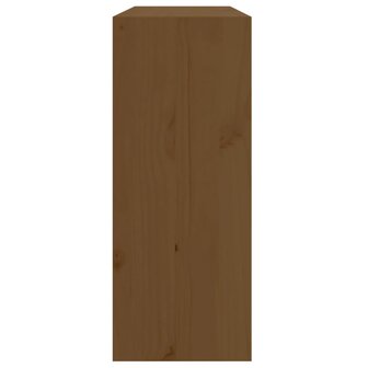 Wijnkast 62x25x62 cm massief grenenhout honingbruin