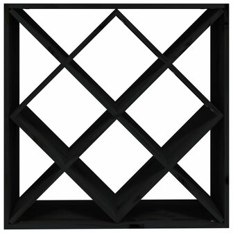 Wijnkast 62x25x62 cm massief grenenhout zwart