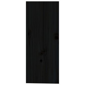 Wijnkast 62x25x62 cm massief grenenhout zwart