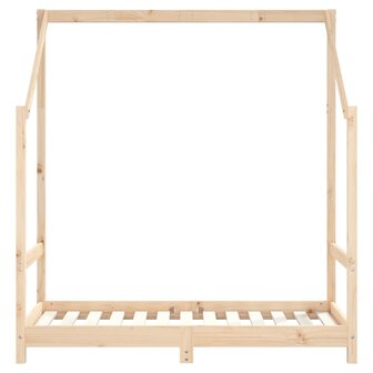 Kinderbedframe 2x(70x140) cm massief grenenhout