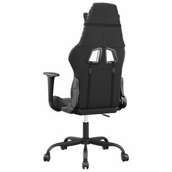 Gamestoel kunstleer zwart en camouflage